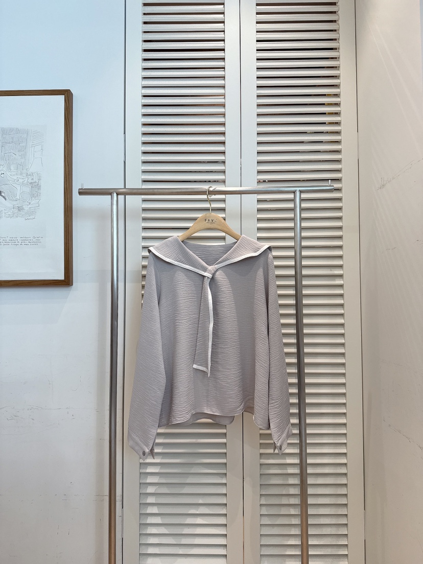 FAVE-L韓國代購㊣女裝新品25秋冬熱賣職業人氣時尚襯衫蕾絲衫FAVE-L襯衫/蕾絲衫圖色2