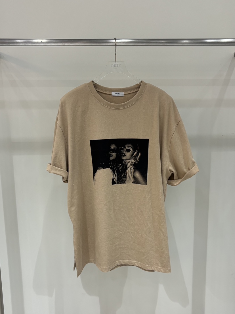 OKIE韓國直郵㊣女裝新品人氣推薦真品時尚休閑25秋冬熱賣T恤OKIET恤圖色2
