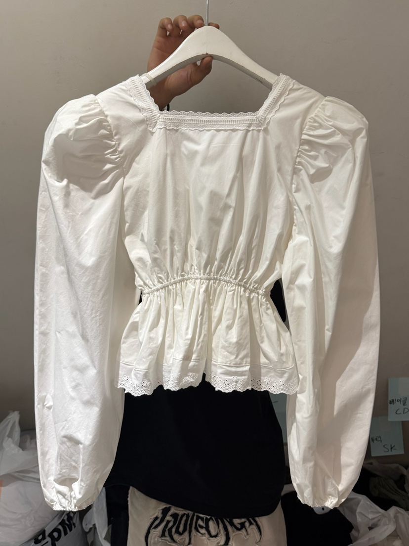 BELITA-L韓國代購㊣女士新品休閑熱賣25秋冬襯衫蕾絲衫蕾絲BELITA-L襯衫/蕾絲衫
