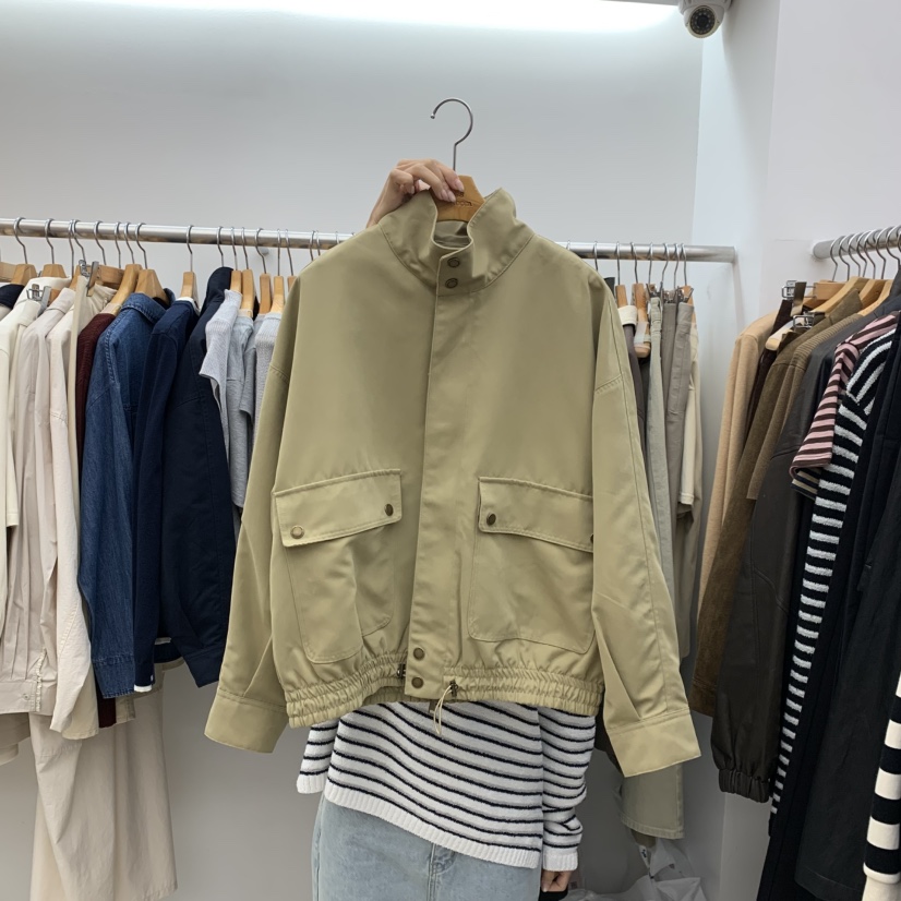 DRESS ROOM東大門㊣直郵女士新款25秋冬休閑熱賣真品時尚夾克DRESS ROOM夾克