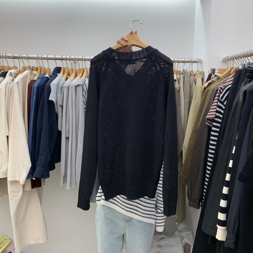 DRESS ROOM東大門㊣直郵女裝新款熱賣推薦人氣職業針織衫V領DRESS ROOM針織衫
