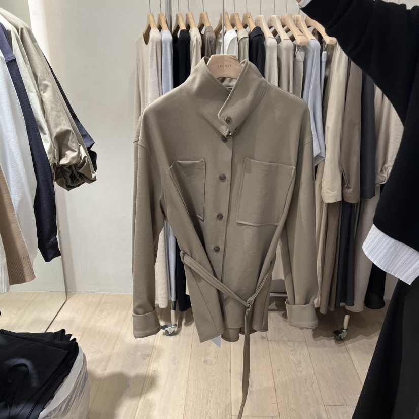 ARCHER韓國代購㊣女裝新品真品熱賣推薦休閑夾克含腰帶口袋ARCHER夾克圖色2