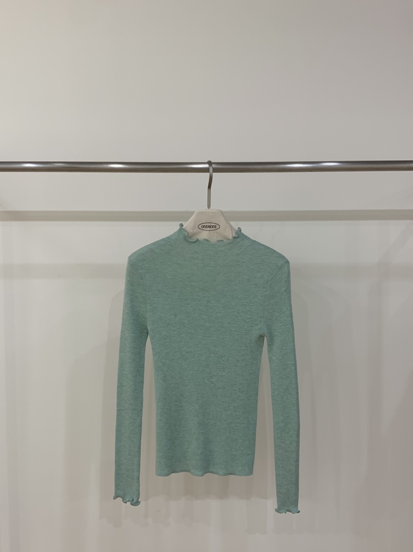ONE MONE東大門㊣實拍女士新品25秋冬休閑推薦時尚長袖T恤ONE MONE長袖T恤圖色2