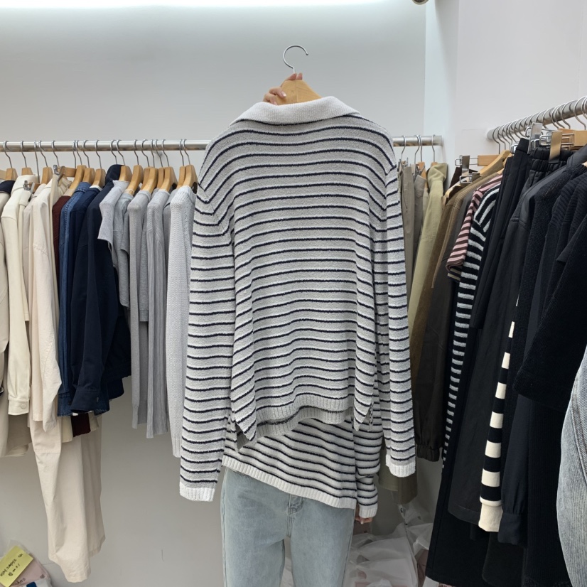 DRESS ROOM韓國代購㊣女士新品真品時尚25秋冬休閑職業針織衫DRESS ROOM針織衫