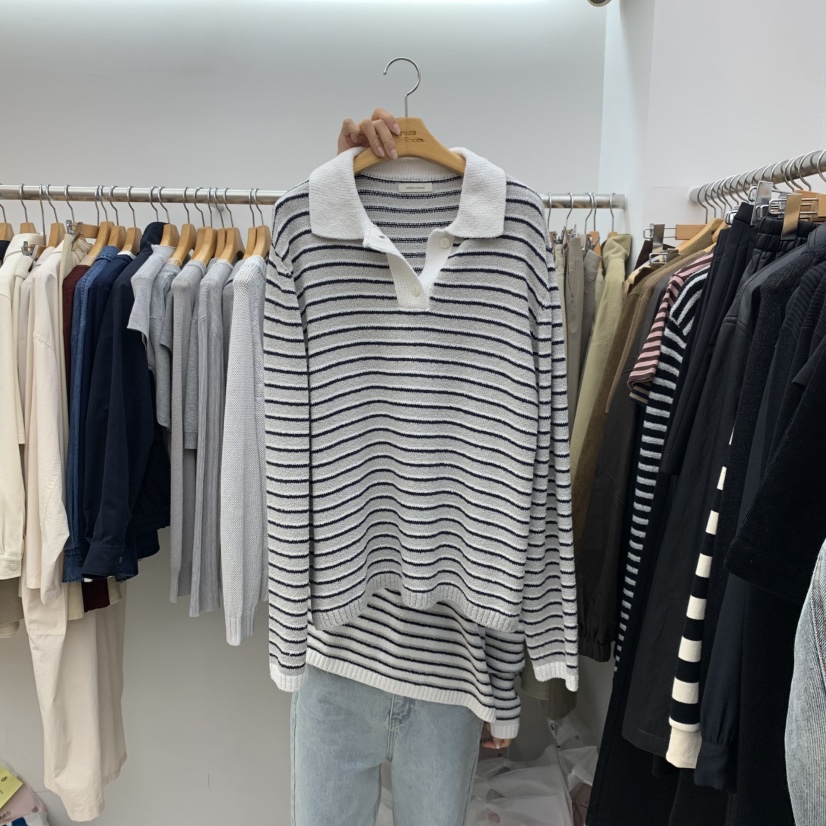 DRESS ROOM韓國代購㊣女士新品真品時尚25秋冬休閑職業針織衫DRESS ROOM針織衫