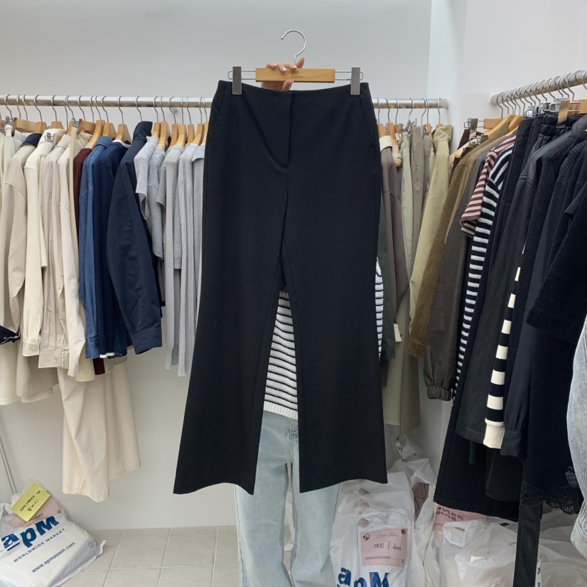 DRESS ROOM韓國直郵㊣女士新品推薦職業真品休閑休閑褲喇叭DRESS ROOM休閑褲