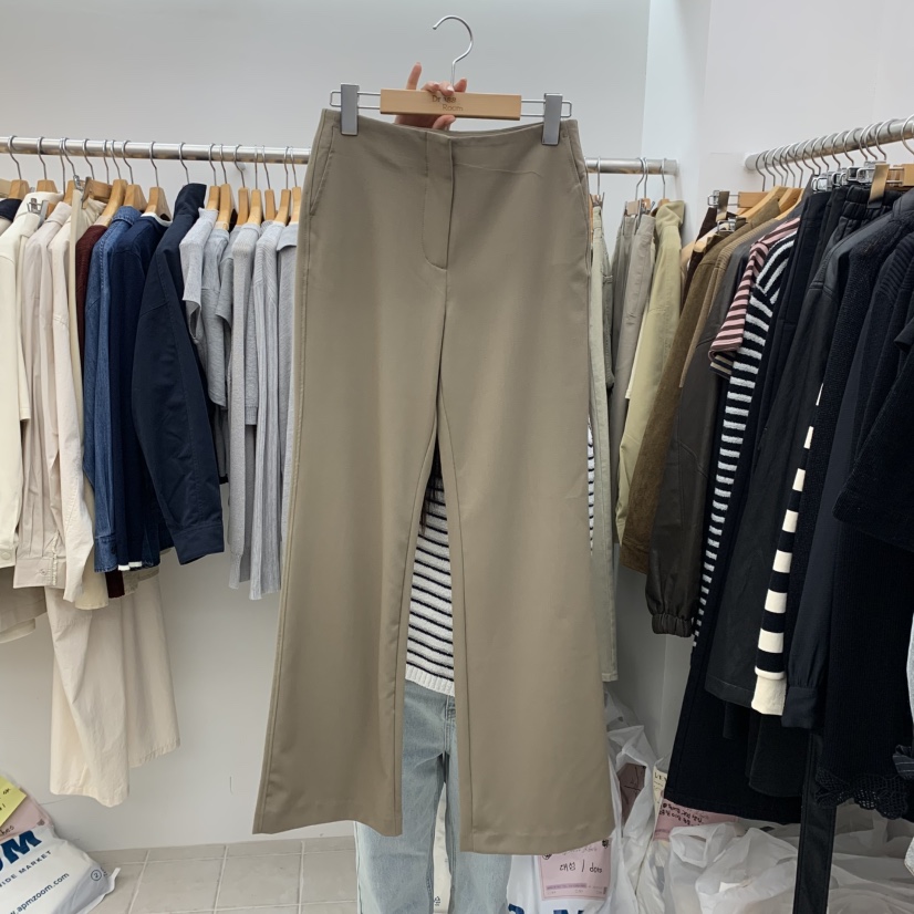 DRESS ROOM韓國直郵㊣女士新品推薦職業真品休閑休閑褲喇叭DRESS ROOM休閑褲圖色2