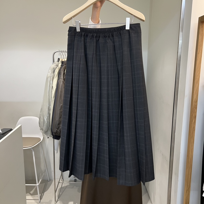 OUTRENE東大門㊣直郵女裝新品人氣熱賣半身裙中短裙格紋半身裙OUTRENE半身裙/中短裙