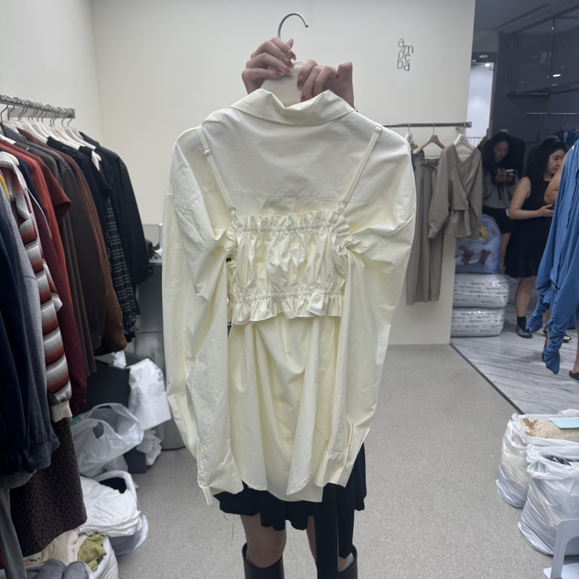 AMOEBA韓國代購㊣女裝新品熱賣時尚真品人氣休閑套裝兩件套AMOEBA套裝