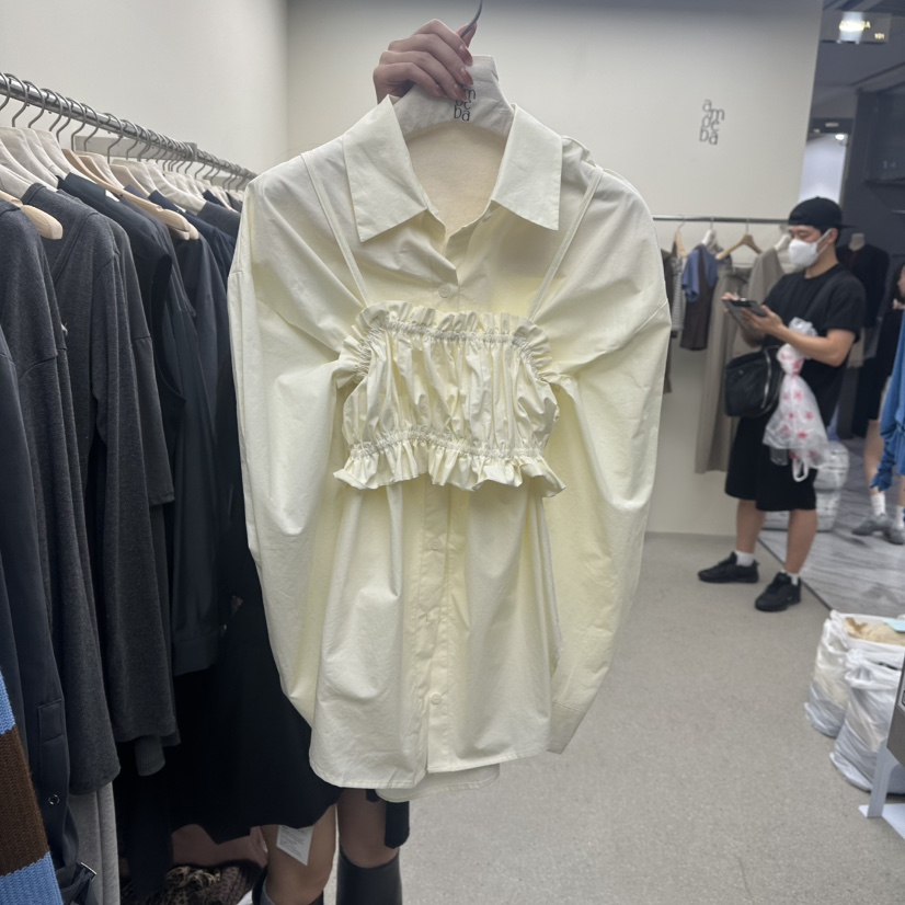 AMOEBA韓國代購㊣女裝新品熱賣時尚真品人氣休閑套裝兩件套AMOEBA套裝