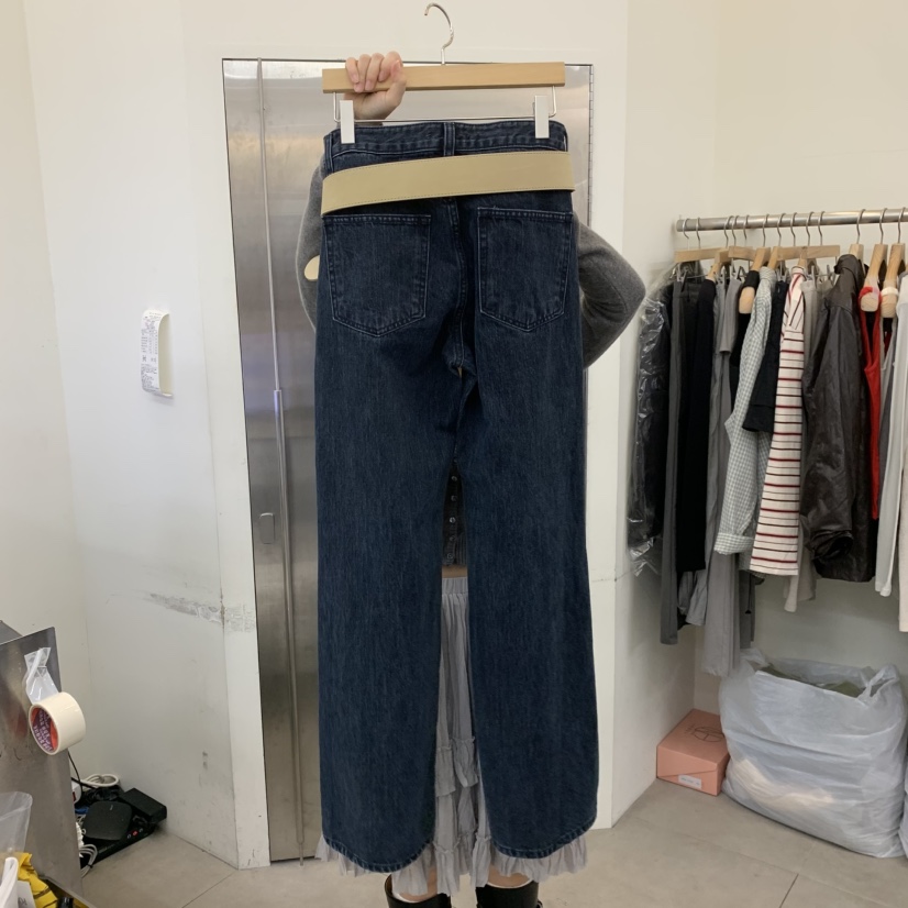 PORTS MOSS韓國代購㊣女士新品時尚熱賣真品牛仔褲不含腰帶PORTS MOSS牛仔褲