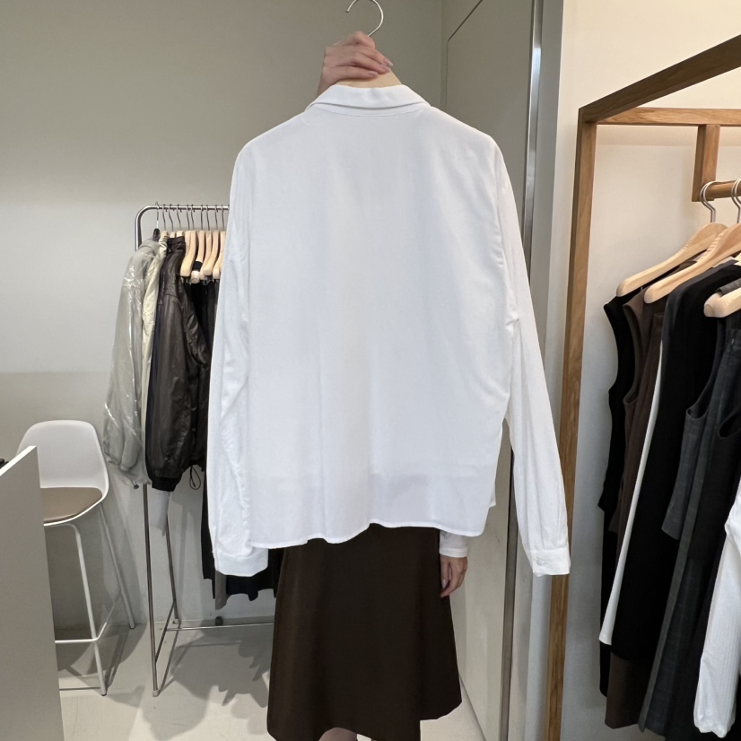 OUTRENE東大門㊣代購女裝新款25秋冬推薦休閑襯衫蕾絲衫假兩件OUTRENE襯衫/蕾絲衫