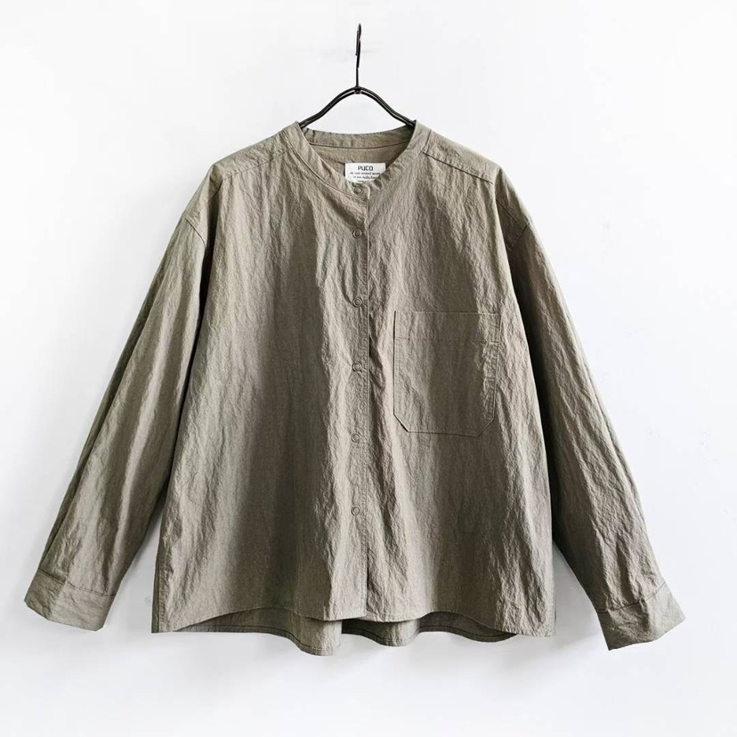 PUCO東大門㊣直郵女士新品熱賣真品人氣職業襯衫蕾絲衫口袋PUCO襯衫/蕾絲衫圖色2