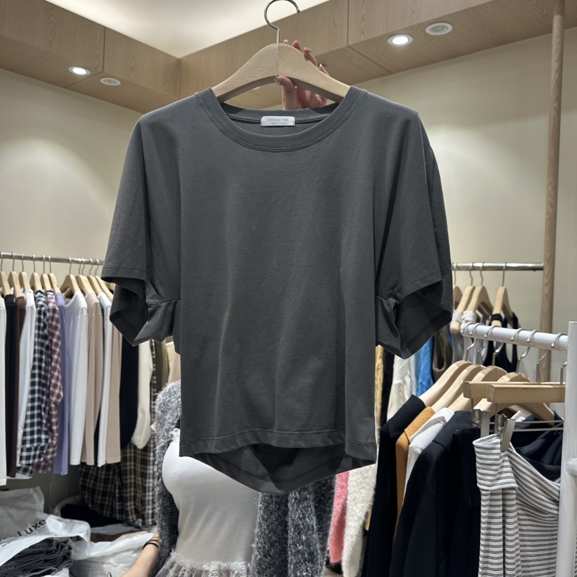 VINTAGE VIBE東大門㊣代購女士新款時尚職業人氣休閑熱賣T恤VINTAGE VIBET恤圖色2