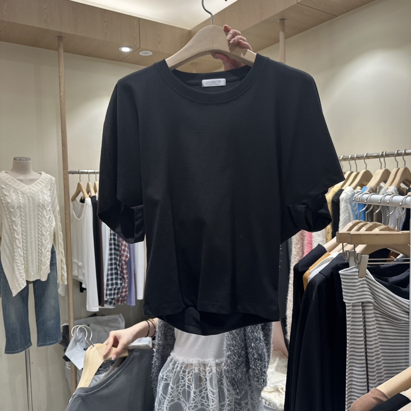 VINTAGE VIBE東大門㊣代購女士新款時尚職業人氣休閑熱賣T恤VINTAGE VIBET恤圖色3