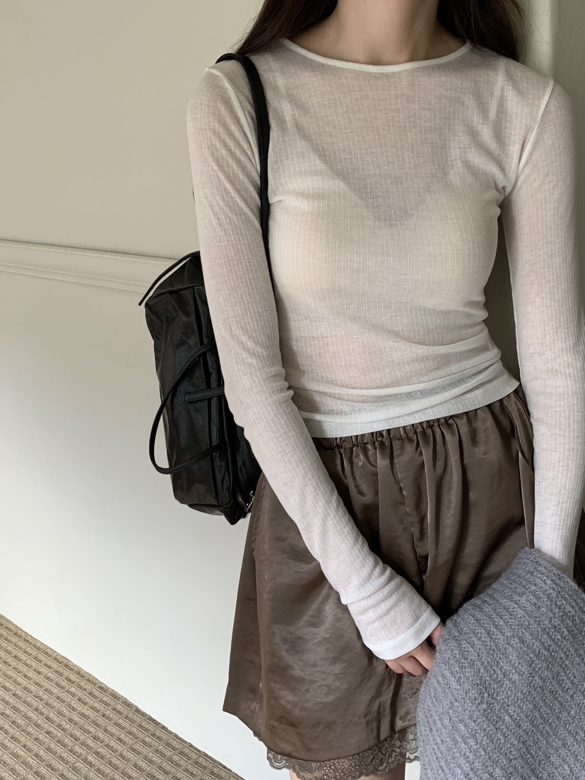 LOGARDEN東大門㊣代購女裝新品休閑職業25秋冬時尚推薦長袖T恤LO GARDEN長袖T恤