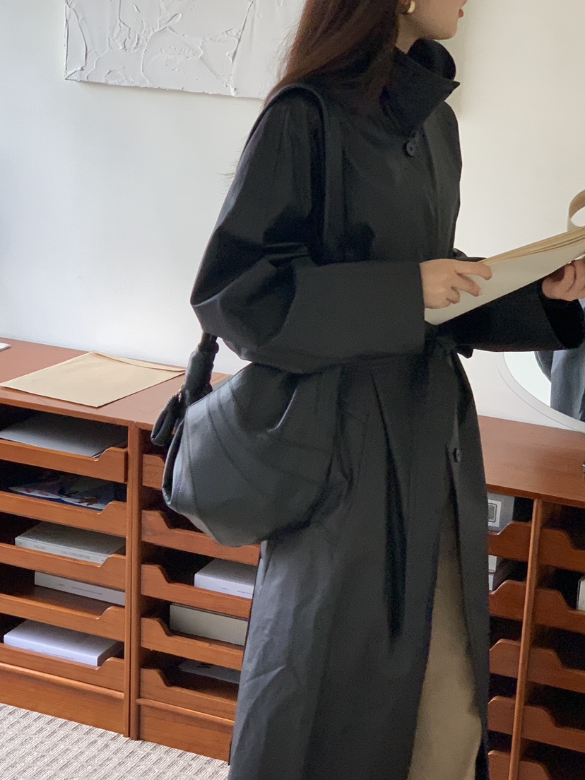 LOGARDEN韓國直郵㊣女士新款時尚真品休閑職業25秋冬長款風衣LO GARDEN長款風衣
