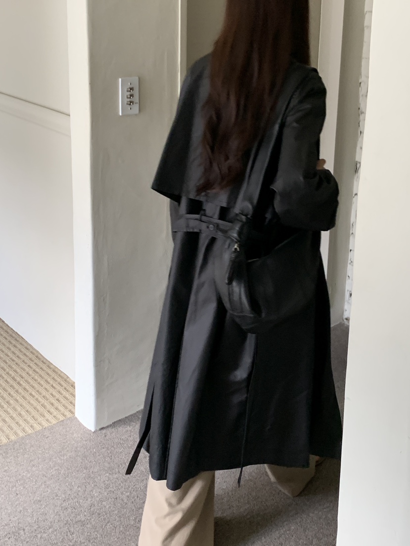 LOGARDEN韓國直郵㊣女士新款時尚真品休閑職業25秋冬長款風衣LO GARDEN長款風衣