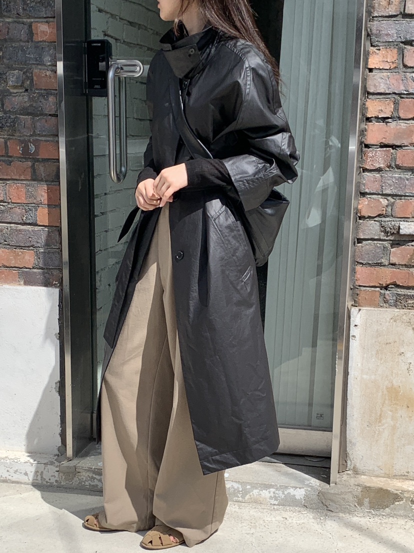 LOGARDEN韓國直郵㊣女士新款時尚真品休閑職業25秋冬長款風衣LO GARDEN長款風衣圖色2