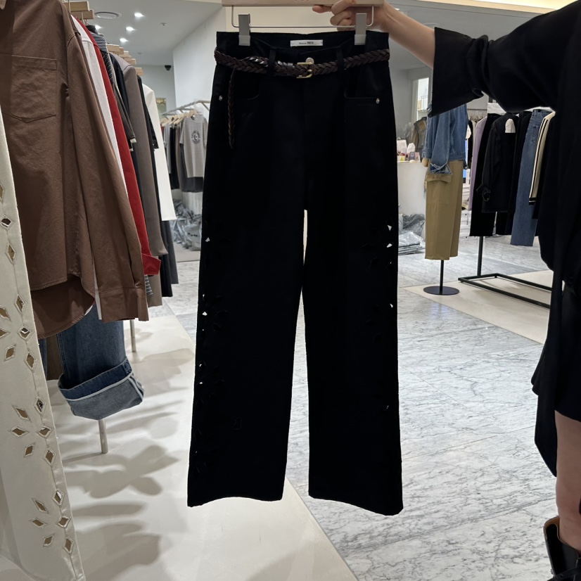 BES東大門㊣直郵女裝新品25秋冬真品職業推薦休閑褲不含腰帶BES SEOUL休閑褲圖色2