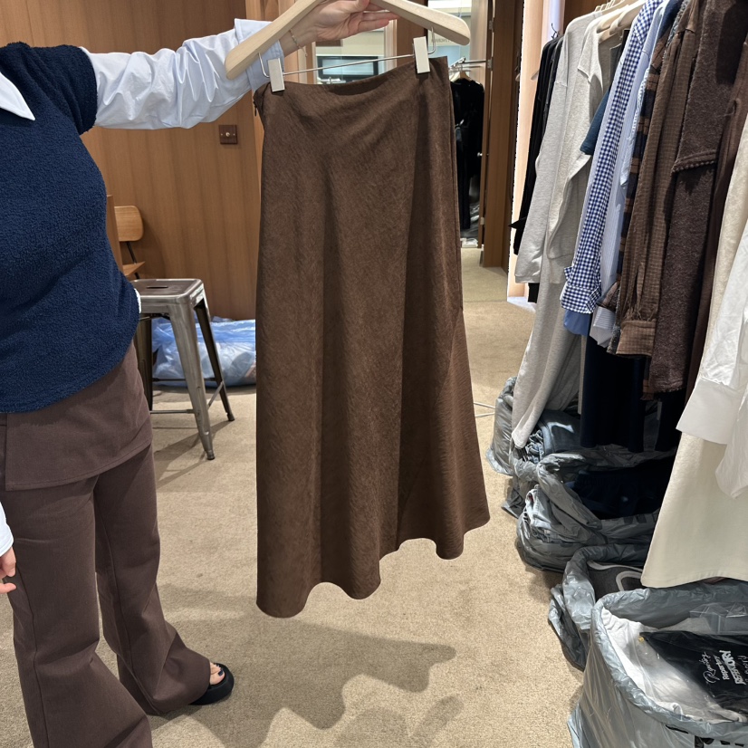 REPERTORY韓國直郵㊣女士新品時尚職業25秋冬人氣長裙不含腰帶REPERTORY長裙