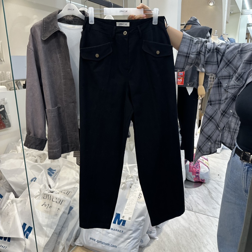 RUMIRU/AWEAR韓國直郵㊣女裝新品休閑推薦人氣休閑褲不含腰帶awear/RUMIRU休閑褲圖色2