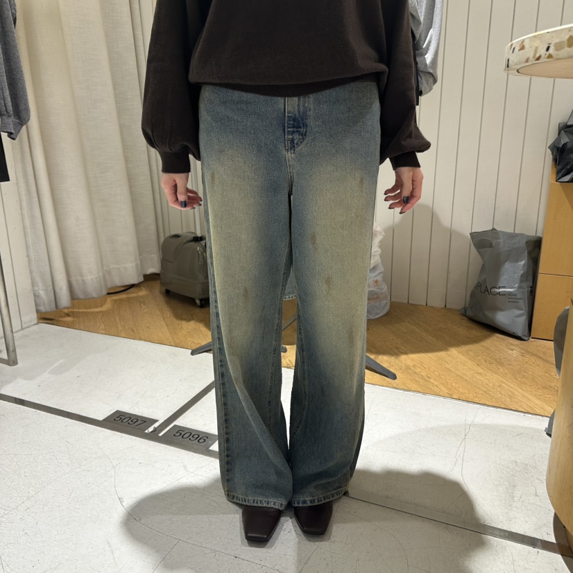 GRADE韓國直郵㊣女裝新款25秋冬職業真品熱賣人氣時尚牛仔褲GRADE牛仔褲
