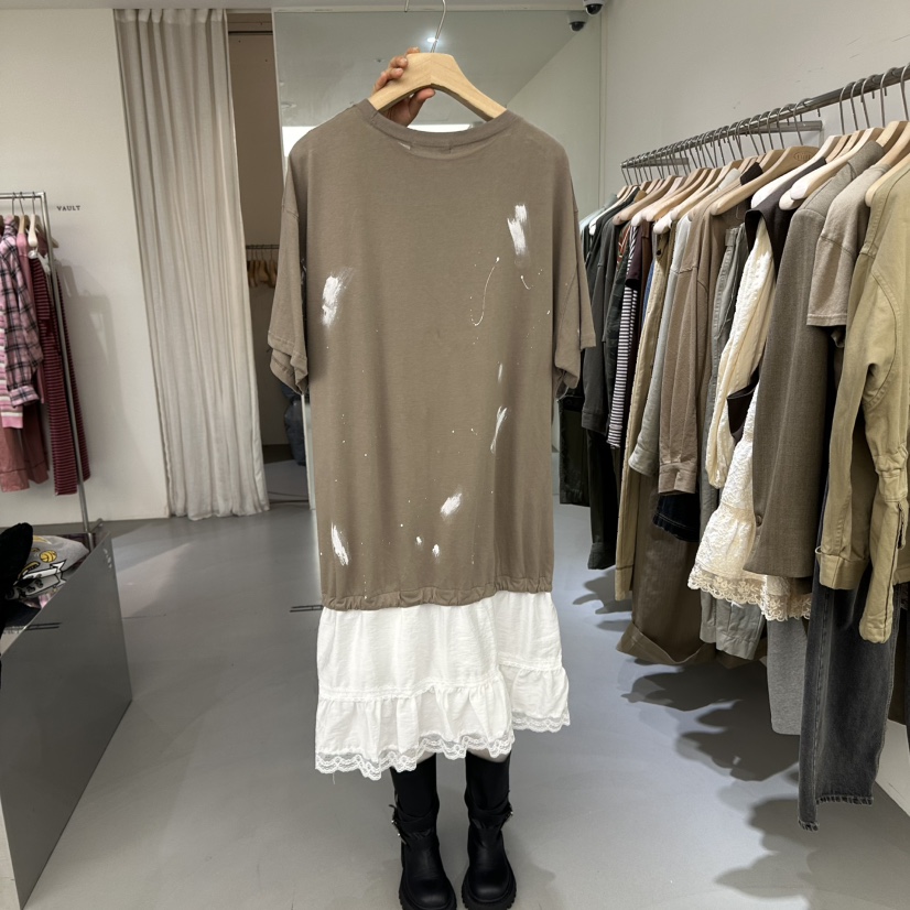 VAULT韓國代購㊣女士新品25秋冬時尚推薦休閑真品熱賣連衣裙VAULT連衣裙