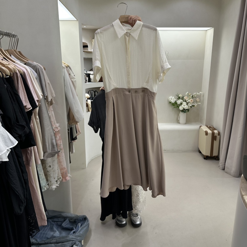 MATIERE韓國代購㊣女裝新款職業人氣25秋冬真品時尚熱賣連衣裙MATIERE連衣裙