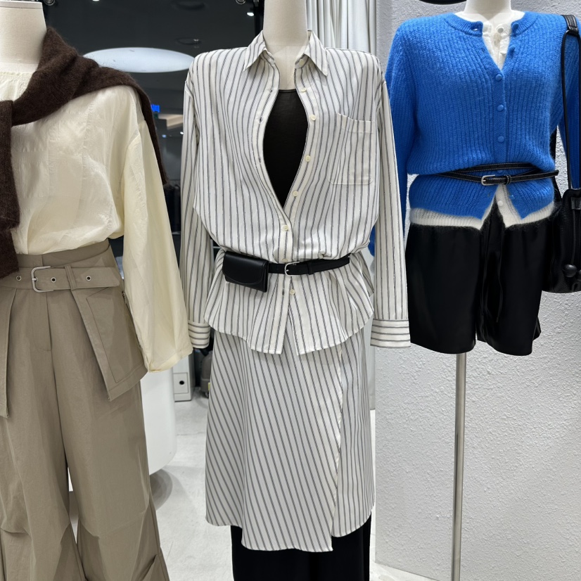 TREND SELLER/G東大門㊣實拍女士新品熱賣25秋冬襯衫蕾絲衫G/TREND SELLER襯衫/蕾絲衫