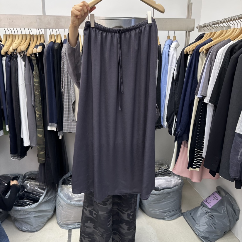 SPECIAL韓國代購㊣女裝新品職業休閑時尚25秋冬人氣熱賣長裙SPECIAL長裙圖色5墨色