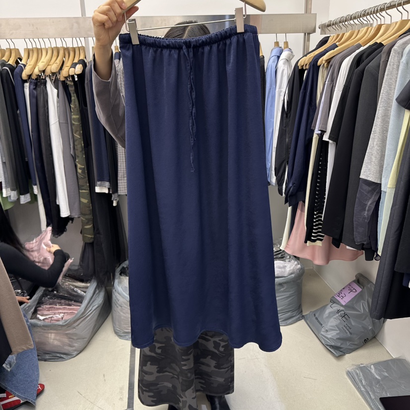 SPECIAL韓國代購㊣女裝新品職業休閑時尚25秋冬人氣熱賣長裙SPECIAL長裙圖色6深藍色