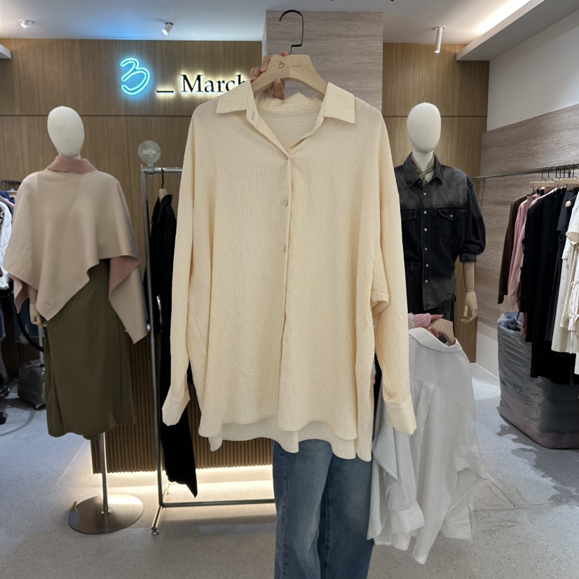 BISHOP韓國直郵㊣女士新品職業25秋冬人氣休閑推薦襯衫蕾絲衫BISHOP襯衫/蕾絲衫圖色2