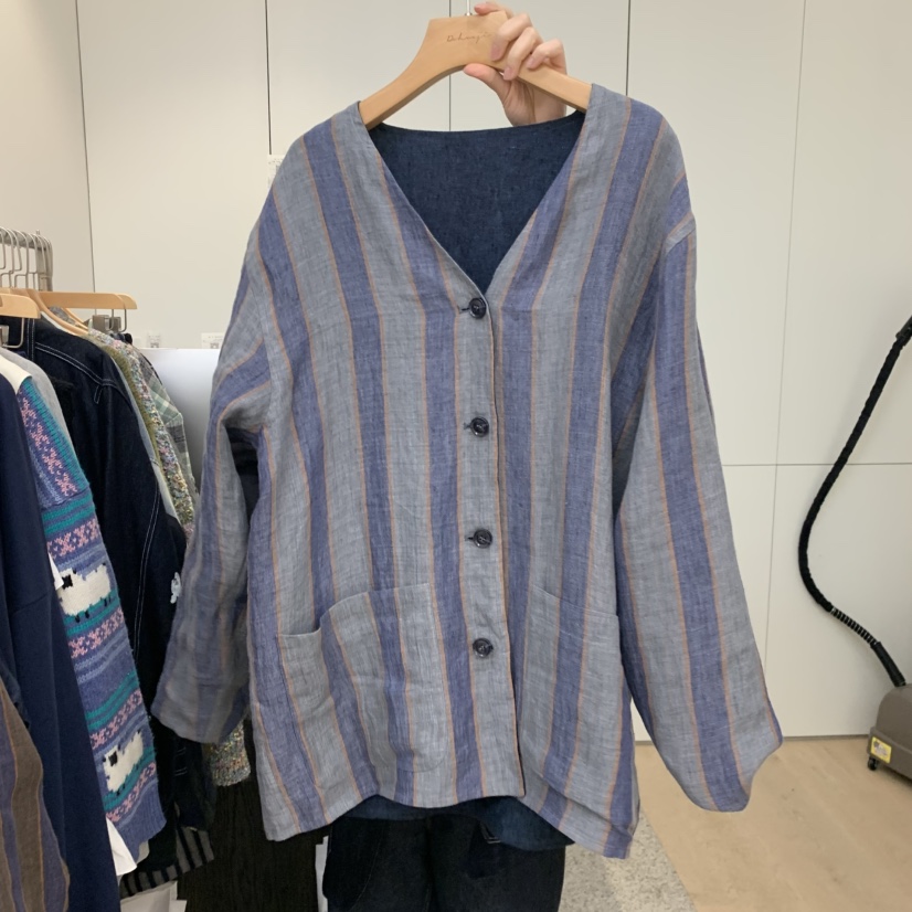 DOHWAJI韓國直郵㊣女裝新品真品時尚推薦熱賣夾克羊毛亞麻雙面DOHWAJI夾克圖色2
