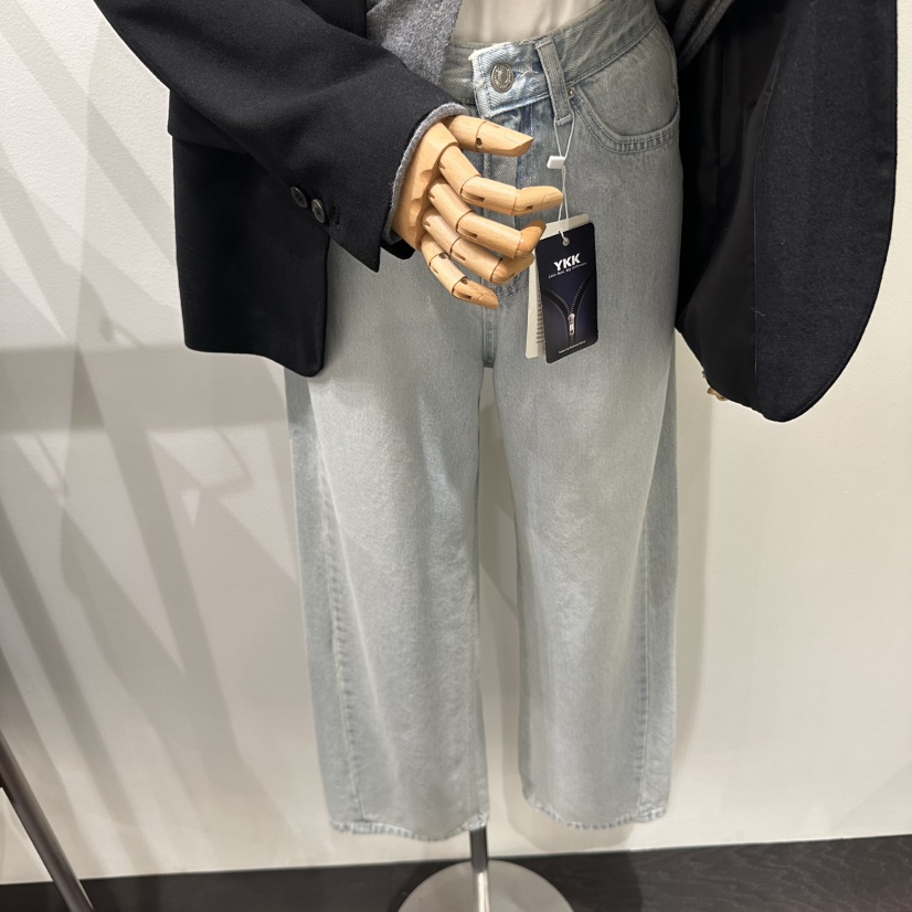 BINUS東大門㊣代購女裝新品推薦人氣時尚熱賣職業休閑牛仔褲BINUS牛仔褲