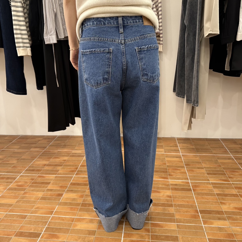 LOGON東大門㊣實拍女裝新品休閑推薦熱賣25秋冬時尚真品牛仔褲LOGON牛仔褲