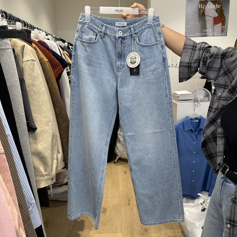 RUMIRU/AWEAR東大門㊣代購女士新品人氣熱賣25秋冬牛仔褲口袋awear/RUMIRU牛仔褲