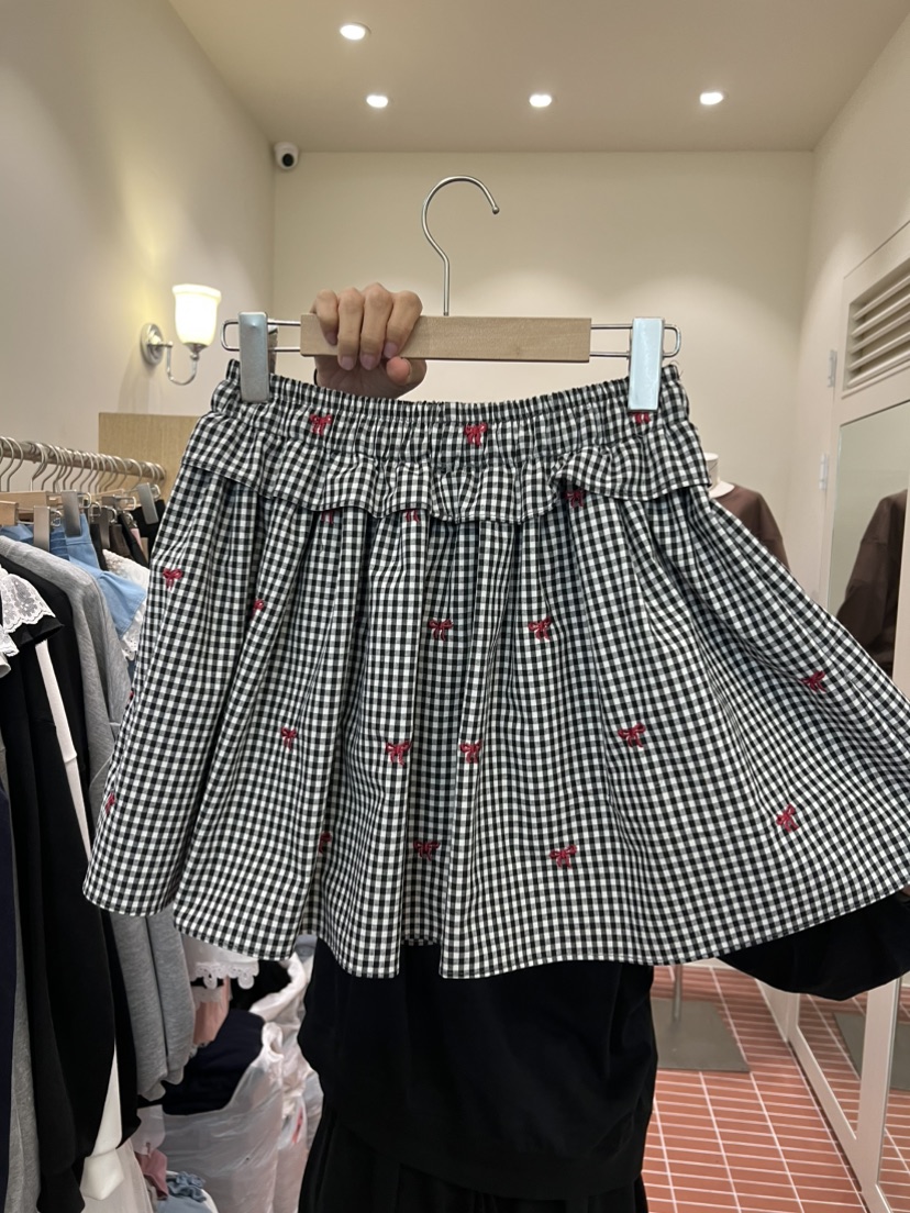 BE&BE東大門㊣代購女裝新品25秋冬人氣裙褲格紋半身裙BE&be裙褲