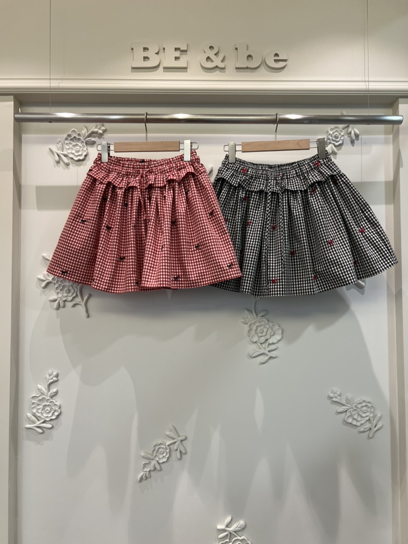 BE&BE東大門㊣代購女裝新品25秋冬人氣裙褲格紋半身裙BE&be裙褲