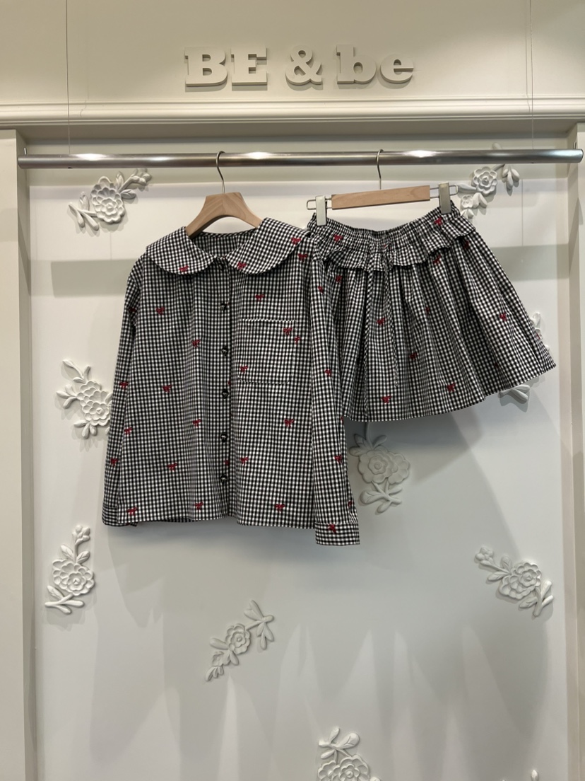 BE&BE東大門㊣代購女裝新品25秋冬人氣裙褲格紋半身裙BE&be裙褲