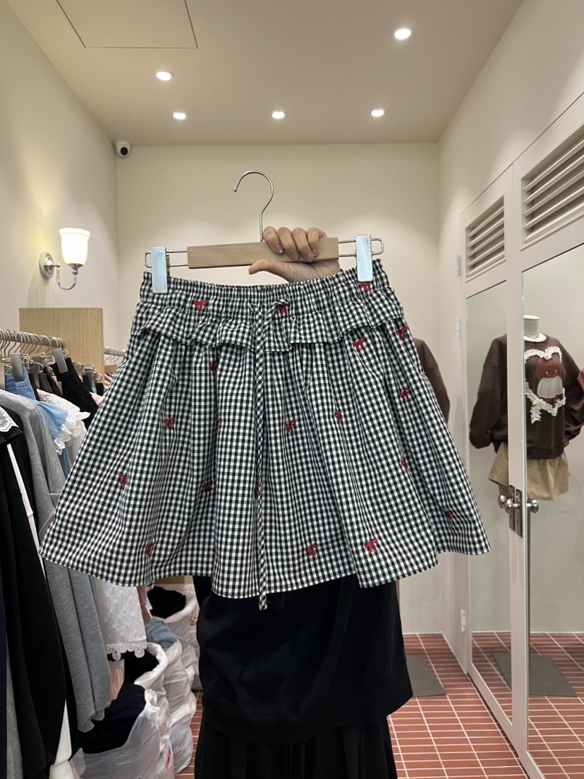 BE&BE東大門㊣代購女裝新品25秋冬人氣裙褲格紋半身裙BE&be裙褲