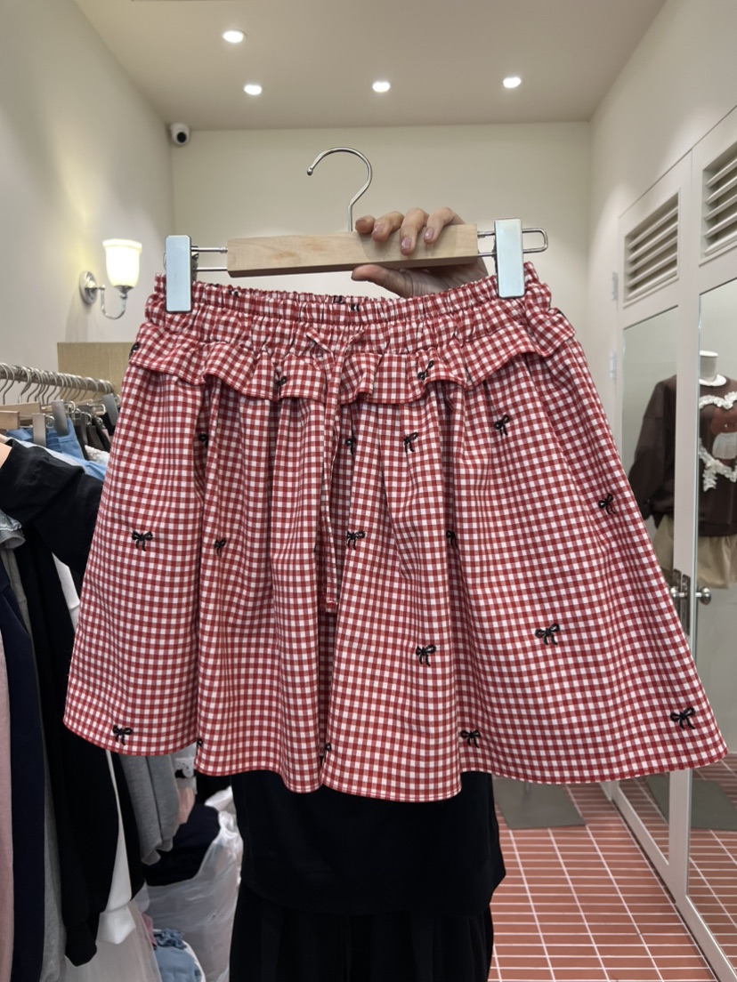 BE&BE東大門㊣代購女裝新品25秋冬人氣裙褲格紋半身裙BE&be裙褲圖色2