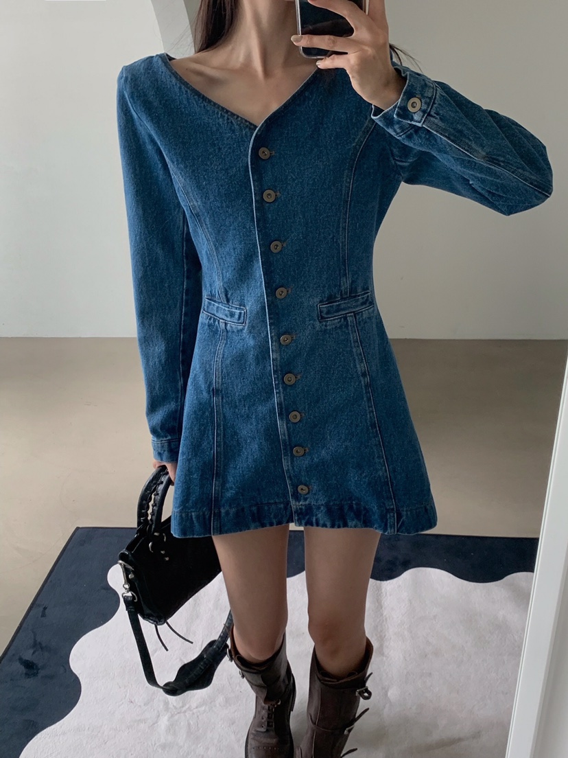 VERANDA東大門㊣實拍女士新品熱賣時尚推薦人氣25秋冬連衣裙VERANDA連衣裙