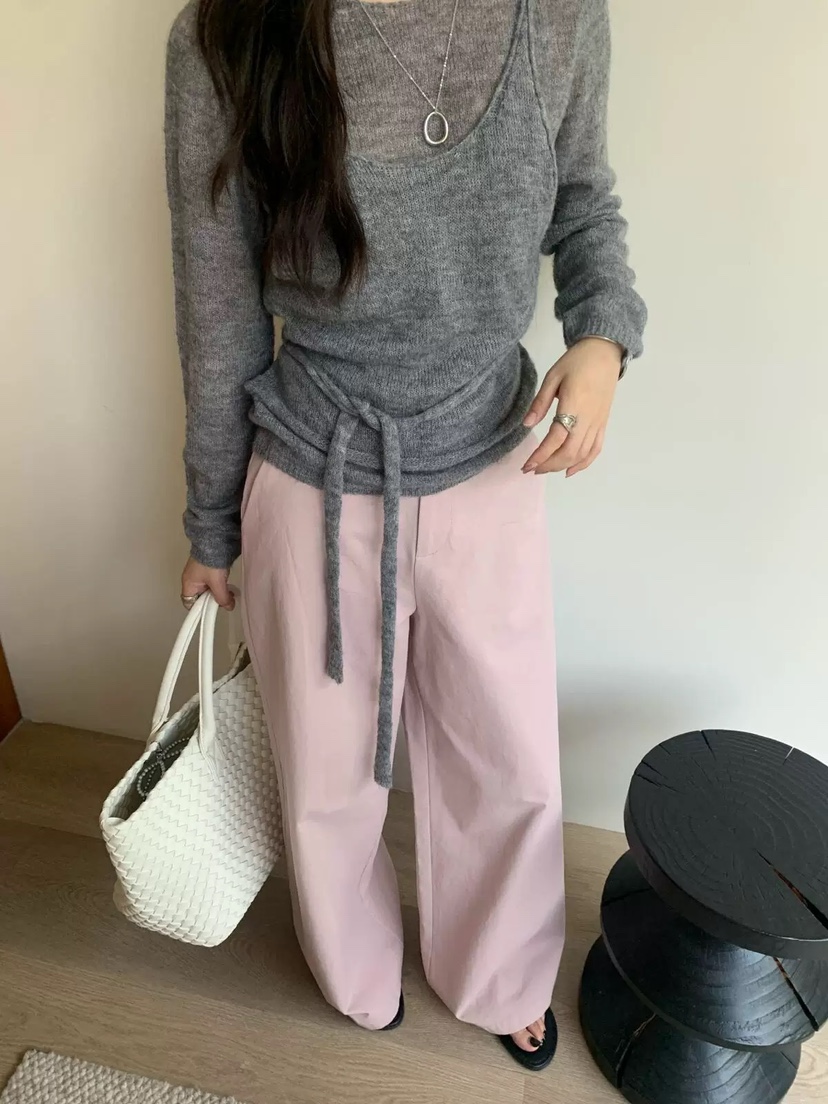 DOUZEMOIS東大門㊣實拍女裝新品25秋冬職業時尚針織衫假兩件DOUZEMOIS針織衫