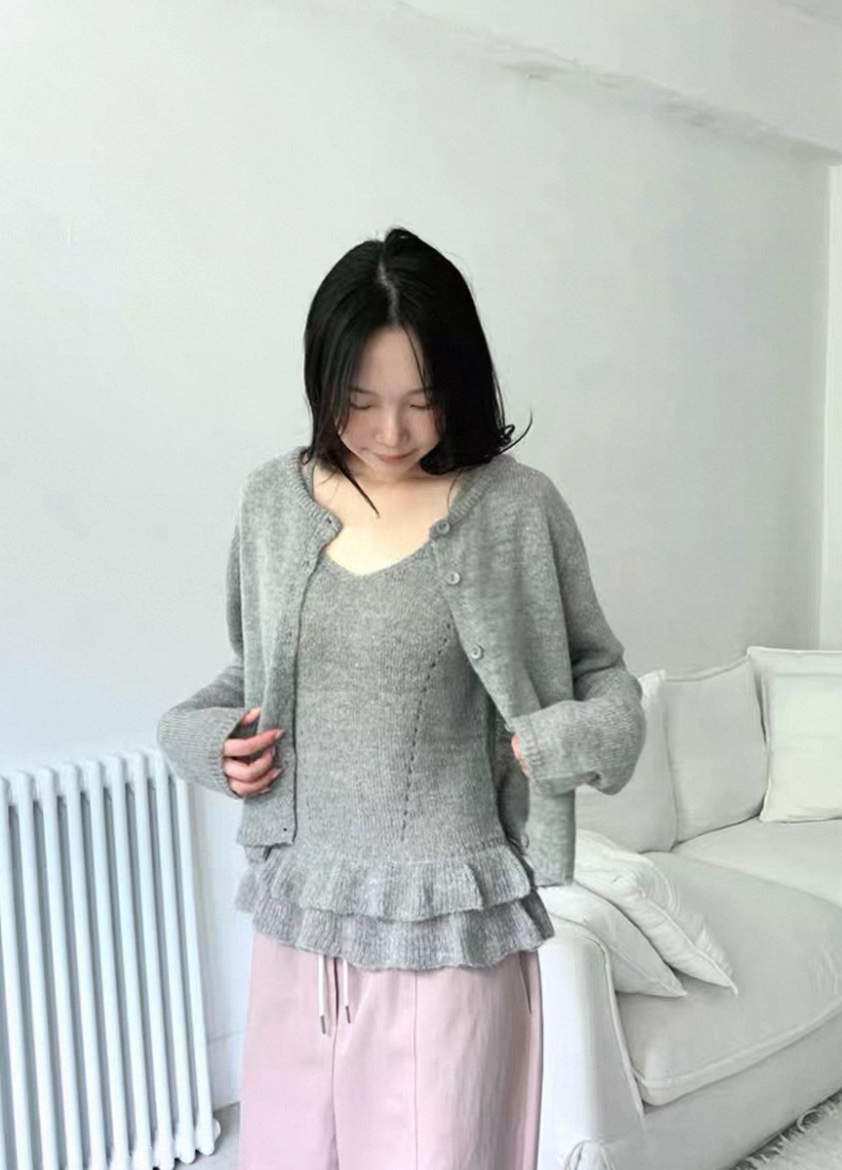 DOUZEMOIS韓國直郵㊣女裝新品人氣時尚25秋冬職業套裝套裝開衫DOUZEMOIS套裝