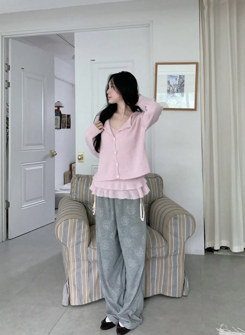 DOUZEMOIS韓國直郵㊣女裝新品人氣時尚25秋冬職業套裝套裝開衫DOUZEMOIS套裝