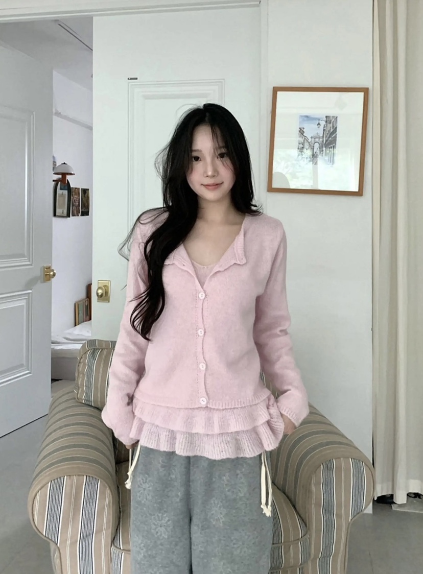 DOUZEMOIS韓國直郵㊣女裝新品人氣時尚25秋冬職業套裝套裝開衫DOUZEMOIS套裝圖色2