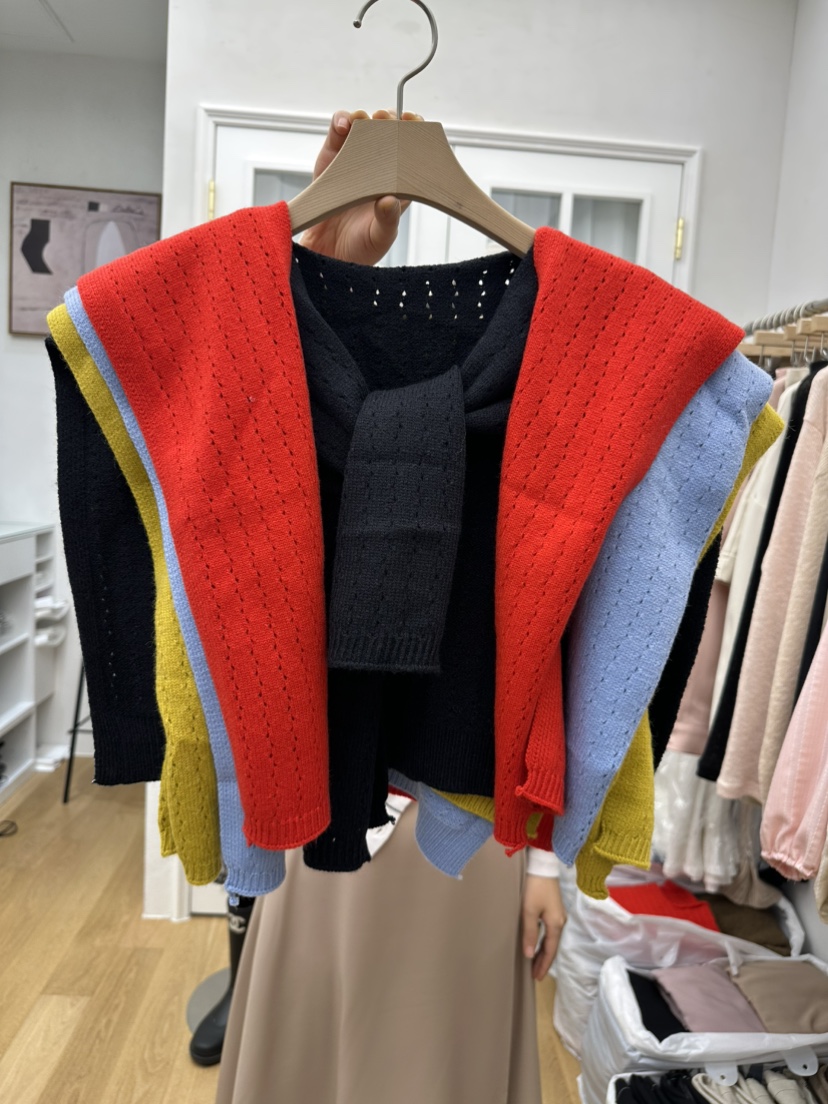 RE:FRESH-L韓國代購㊣女士新品25秋冬推薦人氣圍巾披肩披肩RE:FRESH圍巾/披肩圖色1