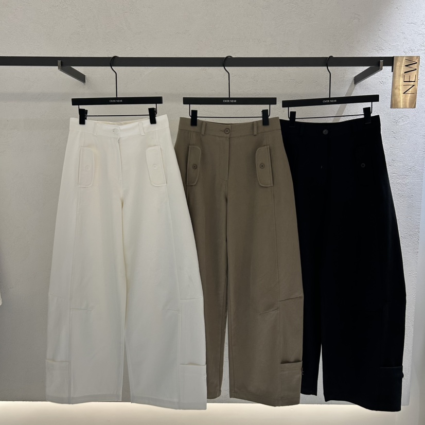 OVER NEAR韓國代購㊣女裝新品推薦休閑25秋冬休閑褲不含腰帶OVER NEAR休閑褲