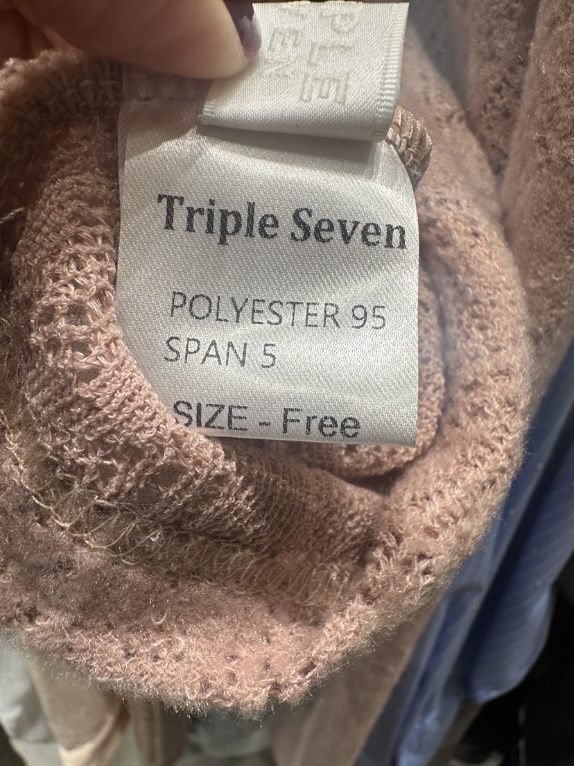 TRIPLE SEVEN韓國代購㊣女裝新款推薦休閑真品時尚長袖T恤TRIPLE SEVEN長袖T恤